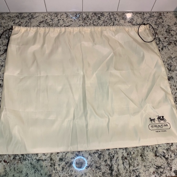 Fabric and Leather Coach Purse - Picture 7 of 8